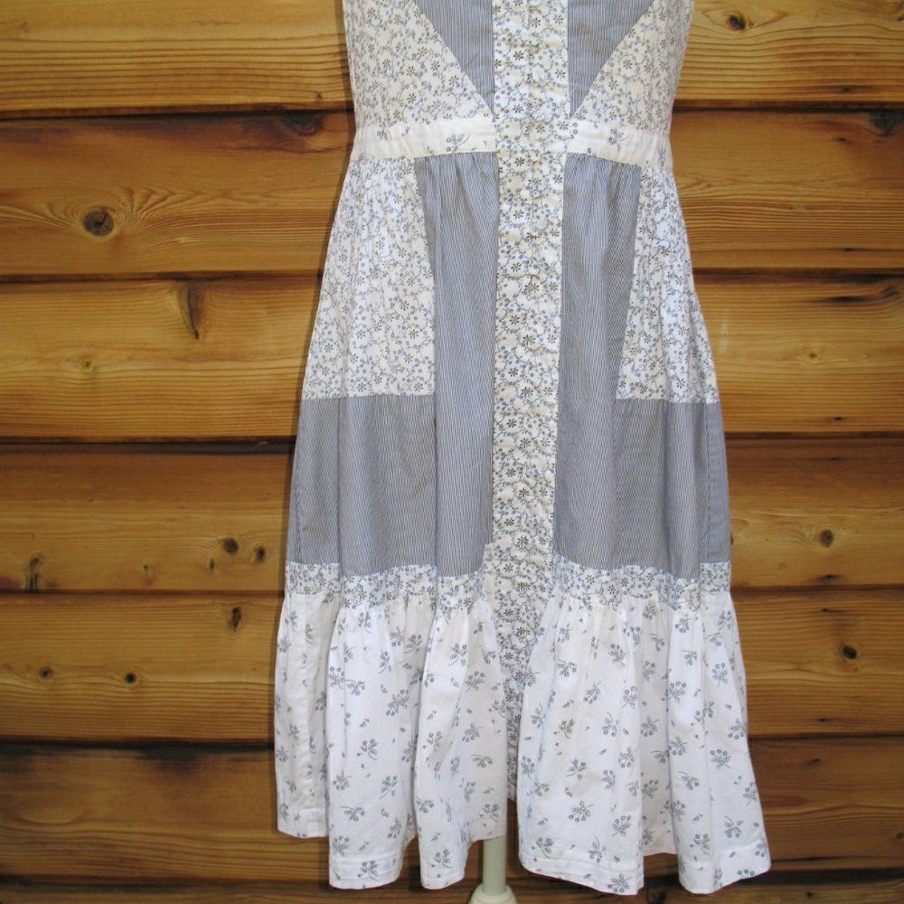 La Vie Rebecca Taylor Floral Halter Cotton Dress - Picture 4 of 10